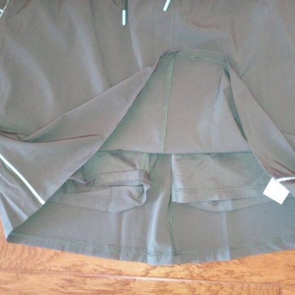 Ella Sport Women's Plus Size XXL Olive Built in Shorts Elastic Waist Skort NWT - Picture 4 of 4